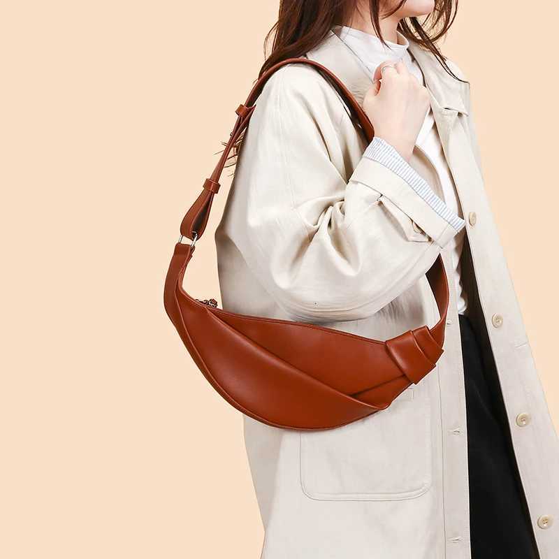 Trend Luxury Designer Wens Crossbody Bag Niche High-end Cloud Bag Low-Key Soft PU Leather Hiking Ch Bag Holiday Gift Y251211