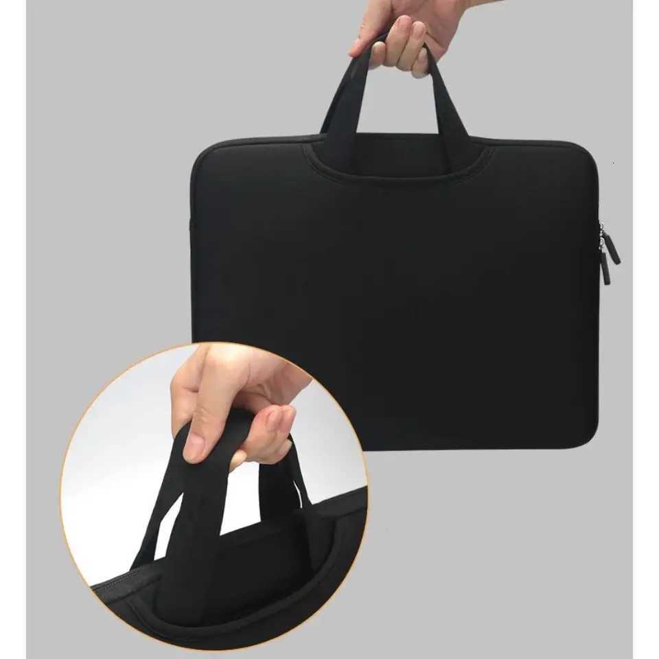 With Handle Portable Laptop Bags Lightweight Waterproof Laptop Case Soft Material Dual Zipper Notebook Sleeve Womens BagT251212