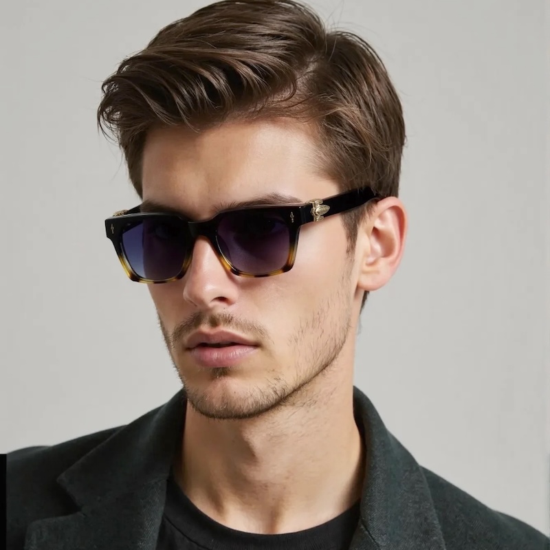 Cat Eye Optical Glasses Women Anti Blue Light for Computer Work Oversized Blue Blocking RX Myopia Prescription Gold Design Office Essentials, CB Fashi