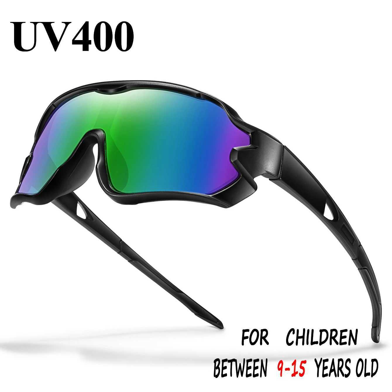 9-15 Years Old Kids Cycling Sunglasses Boys And Girls Outdoor Sports Riding UV400 Camping Goggles Fishing Bike Children Eyewear G251212