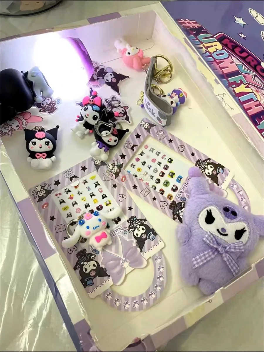 Sanrio Hello Kitty Kuromi Anime Christmas Calendar Advent Blind Boxs Halloween Countdown Diy Handmade Toys Gift For Kids Toys H251212