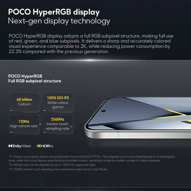 POCO F8 Pro 5G Global Version Smartphone Snapdragon 8 Elite 6.59" 120Hz HyperRGB AMOLED Display 6210mAh NFC