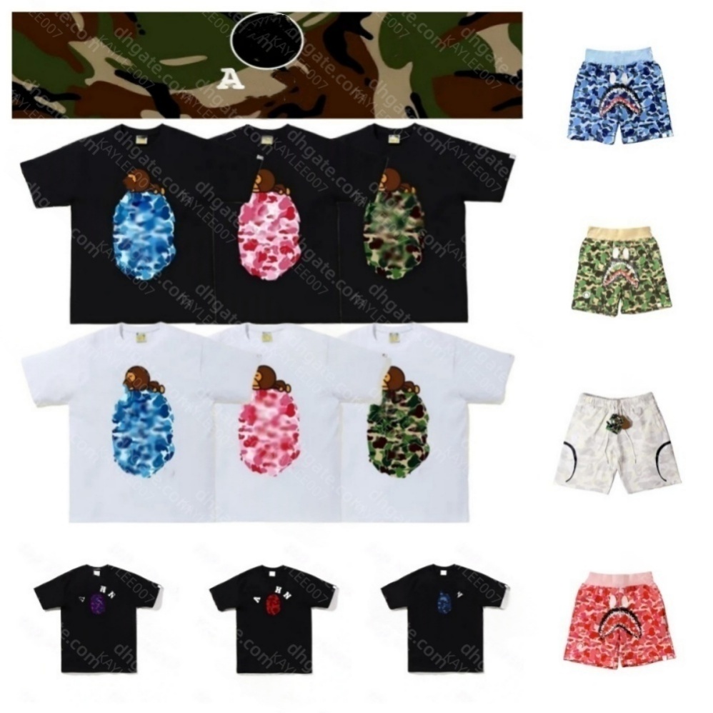 Shark designer t shirt fashion mens womens graphic tee foam printed shirts tluxury shorts Street Tracksuit leisure men tshirt clothes brand jorts polo shirt 508