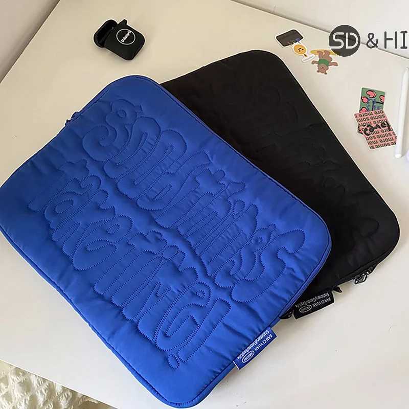 Embroidery Pattern Cute Shockproof Laptop Sleeve Case Bag 11 13 14 Inch For Macbook Ipad For Laptop And Tablet PouchT251212