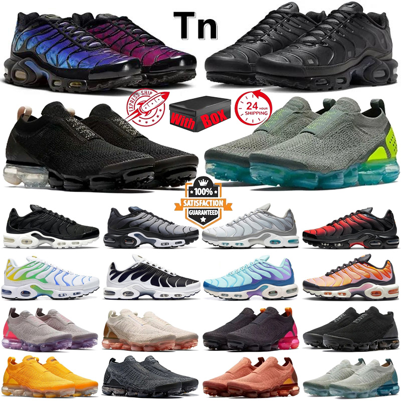 with box Designer shoes Running Shoes tn Plus tns sneakers Men Women Fly 2.0 1.0 Triple White Black Sky Blue grey Metallic Silver Trainers outdoor Sports running eur 36-45