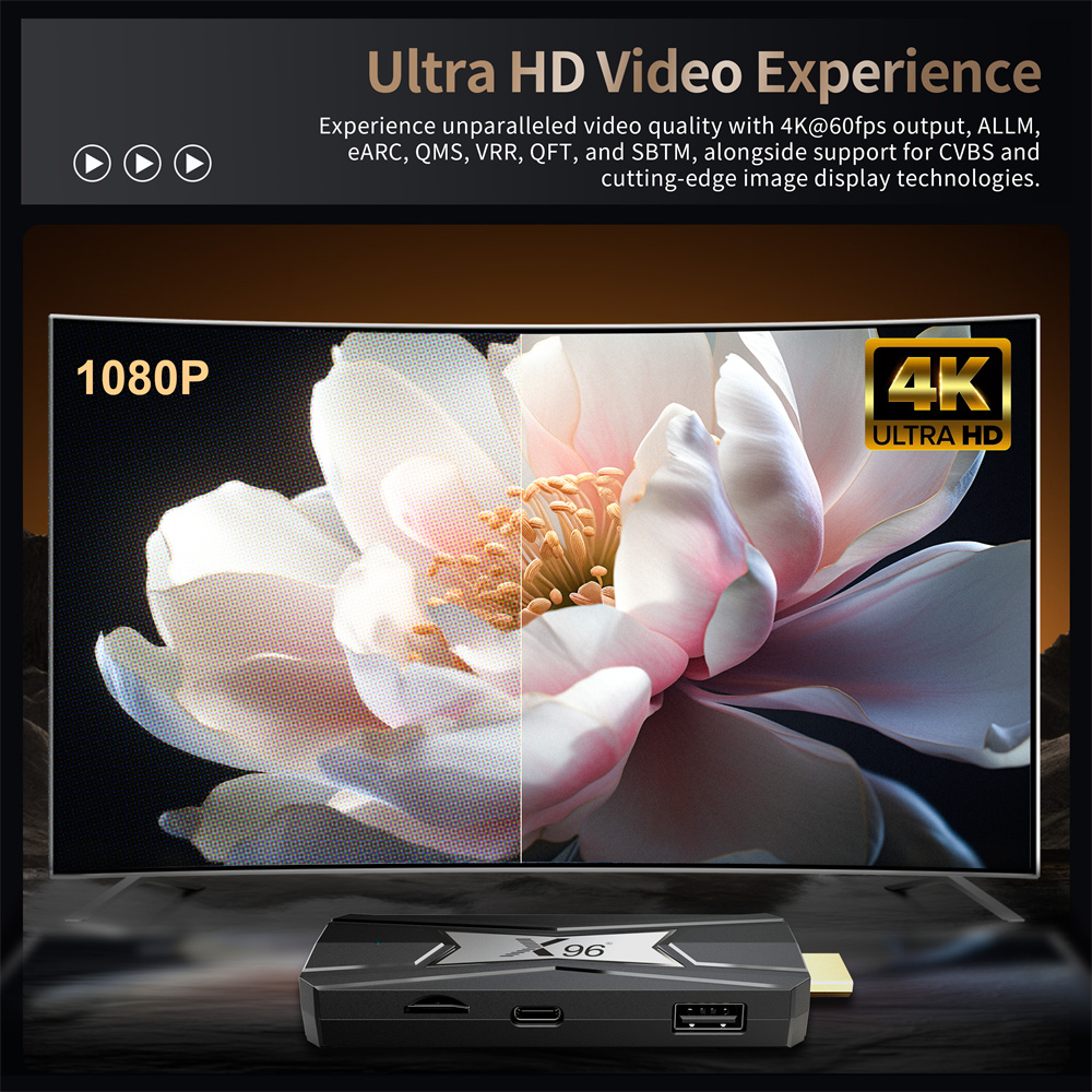 X96 NEO TV Box 4k Android 14 S905x5m 2GB RAM 16gb ROM Dual Wifi Smart TV Stick Android Box Set Top Box