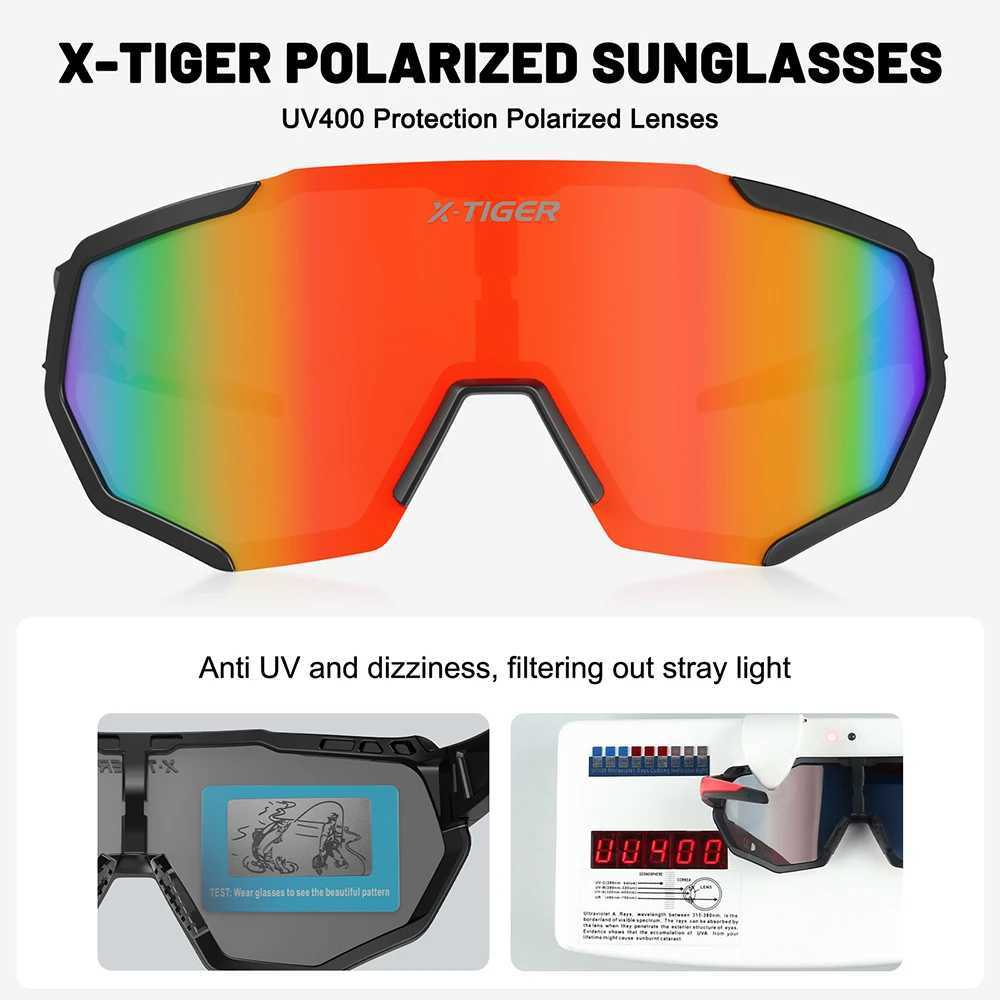 X-TIGER JPC Polarized Sunglasses Cycling Glasses UV400 Men Women Outdoor Sports Road MTB Bike Bicycle Riding Goggles New G251212