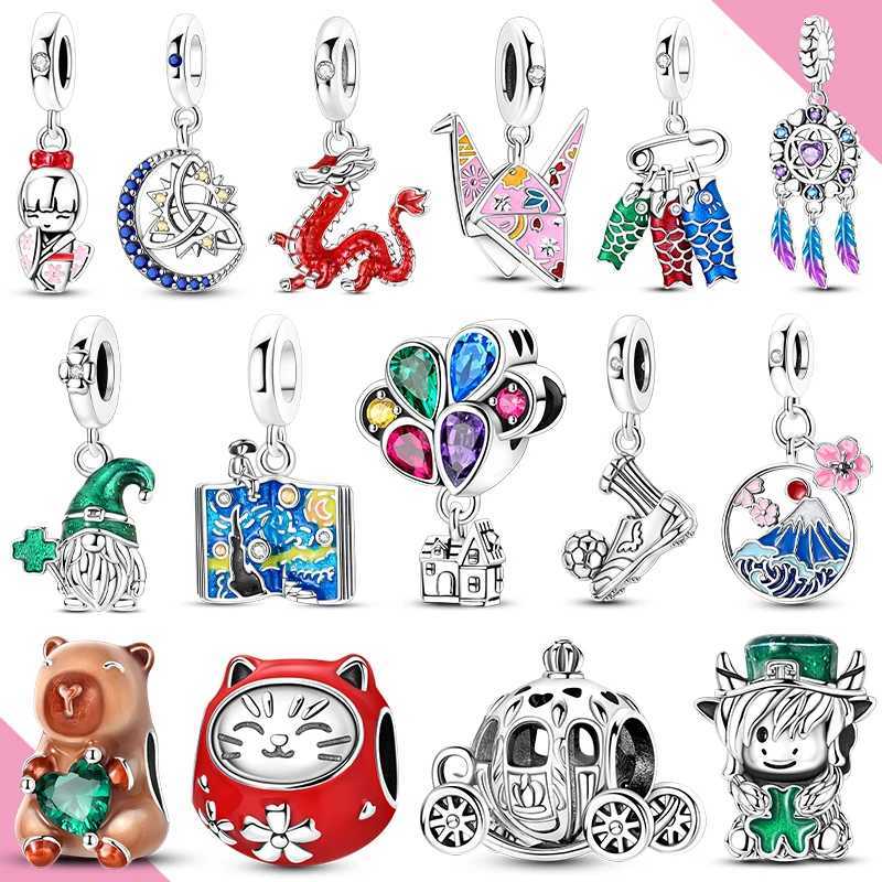 925 Sier Charms Star Dreat Janese Cture Beads Fit Bracelet Diy Wan Jewelry Y251212