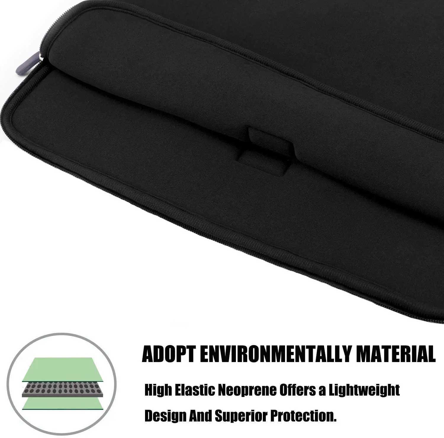 Colorful Zipper Laptop Handbag 13/14/15 inch Notebook Case for Macbook Computer Carry Bag Laptop Sleeve BriefcaseT251212