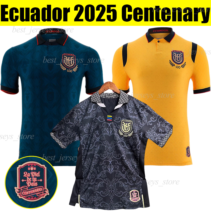 4XL Ecuador 2025 Centenary Soccer Jerseys 2026 HINCAPIE PACHO CAICEDO VALENCIA Home Away 100th anniversary men kids kit socks sets football shirts uniforms