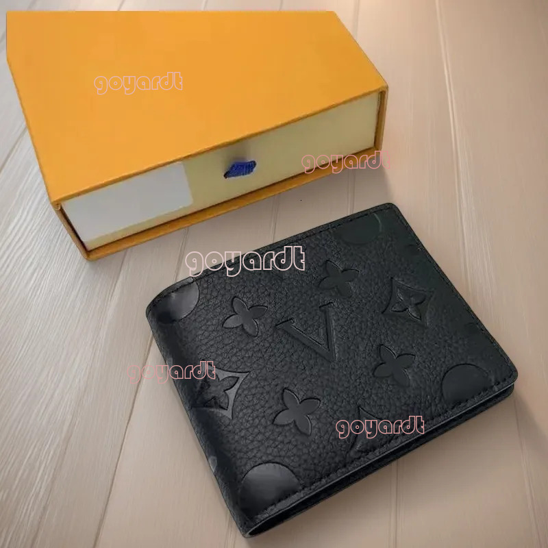 wallet Designers MULTIPLE Wallet Paris Plaid Style Mens billfold Women Purse High-end Water ripple flowers SLENDER Wallets handbag With box dust bag