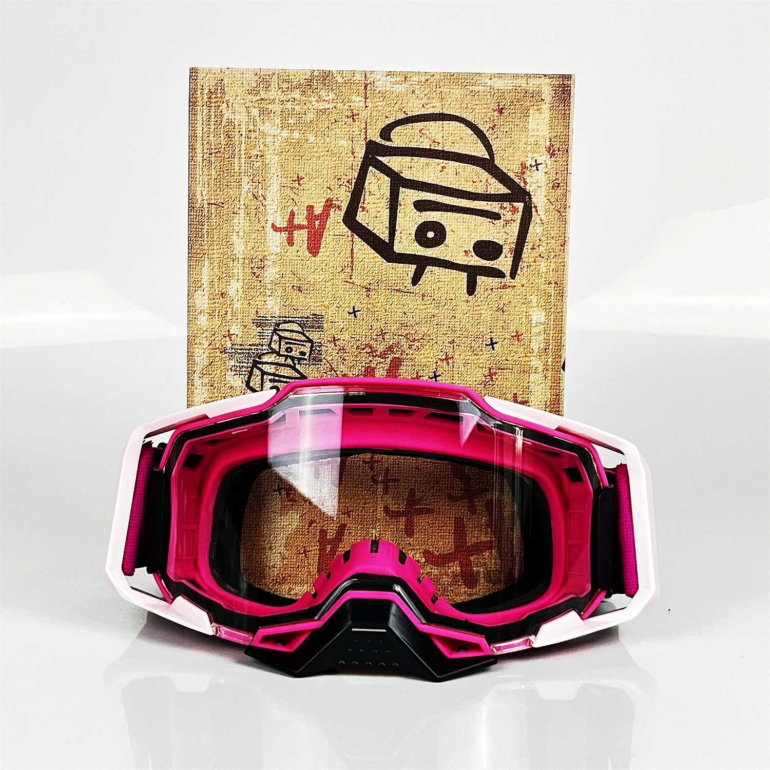 Motorcycle Goggles Dirt Bike Accessories Riding UV400 Men Motorcycle Glasses Cycling For Motocycles Mountain BikesBicycles MX AT G251212