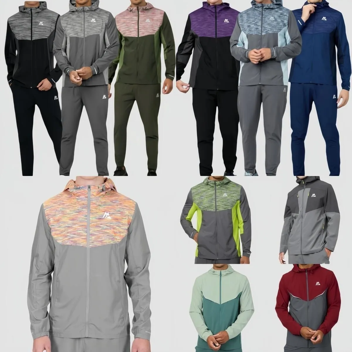 New Designer Montirexs 8 High Quality Monterex Tracksuit Gym T-Shirt 3-Piece Set Montirexs Tracksuit Sports Fiess Jogging Suits Quick Dry Sportswear Sweatpants 00