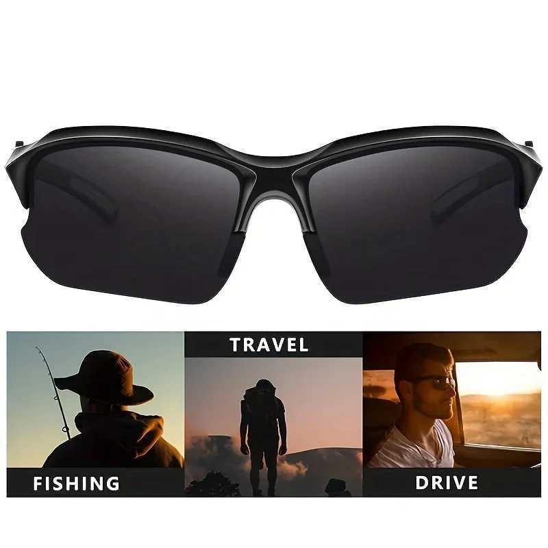 Outdoor Polarized Fashionable Sports Glasses for Men and Women Windproof Suitable for Baseball Running Fishing Golf and Driving G251212