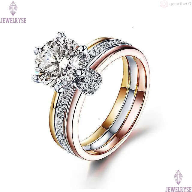 Hot Fashion Brand Designer Band Rings for Women 2 Colors Silver Shining Crystal Bling Diamond CZ Zircon Ring Party Wedding Jewelry