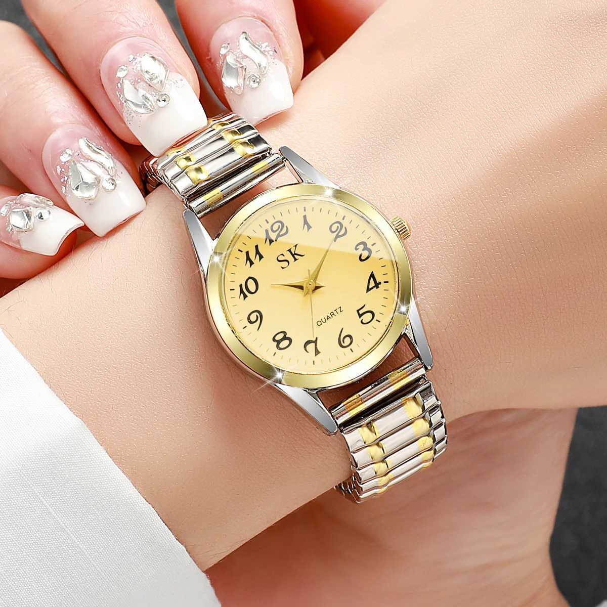 Fashion Women Watches Small Dial Elastic Strap Quartz Watch Reloj MujerWithout Box Y251212