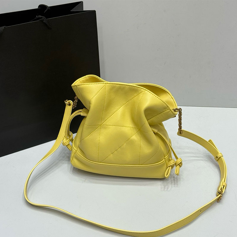 New Yellow Designer Shoulder Bag High-Quality Luxury Mini Leather Crossbody Bag Retro L5 A7 Womens HandBag Wallet High-End Fashion And Versatile Underarm Bag