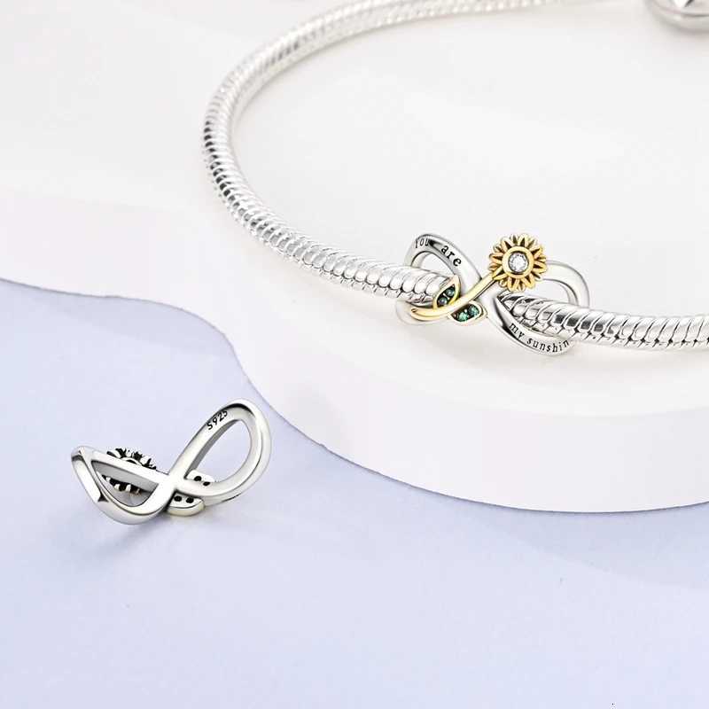 Charms Beads Pendant 925 Sterling Sier Suower Tip Rose Carnation wers Beads Fit Bracelet Wan Jewelry Gifts Y251212