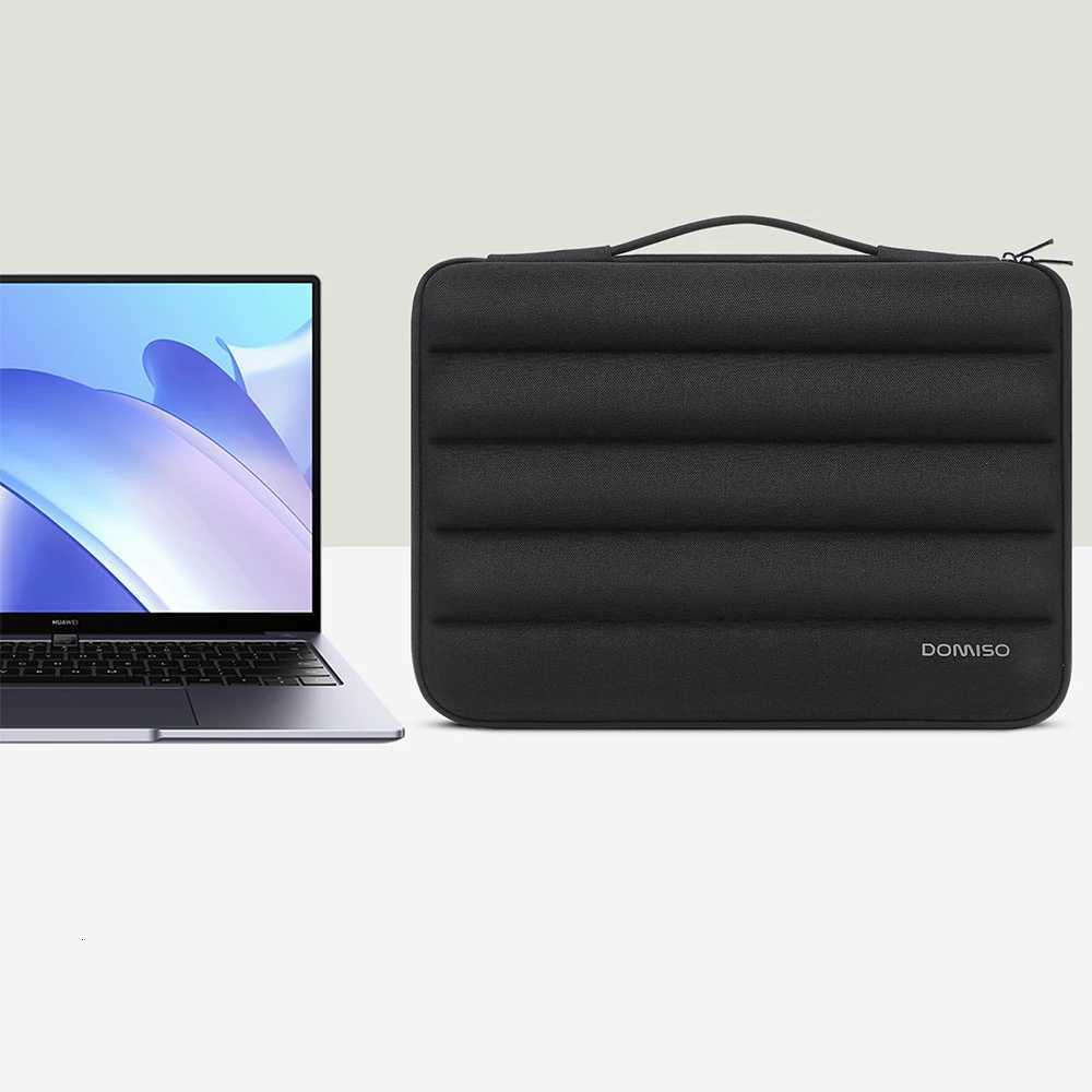 DOMISO 14 156 inch Laptop Sleeve Bag Shockproof Protective Carrying Case Water-Resistant Handbag with HandleT251212