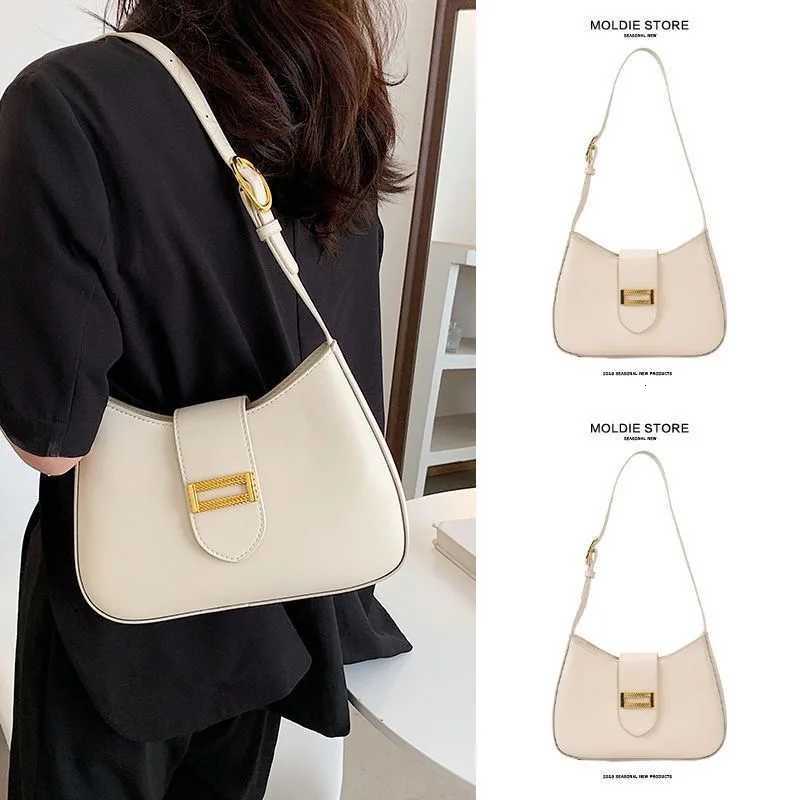 Wen Bag Luxury Designer Cluh Handbags Solid Color Leather Underarm Shoder Bag Casual Fem Luxury Hobos Bags White Black Y251211