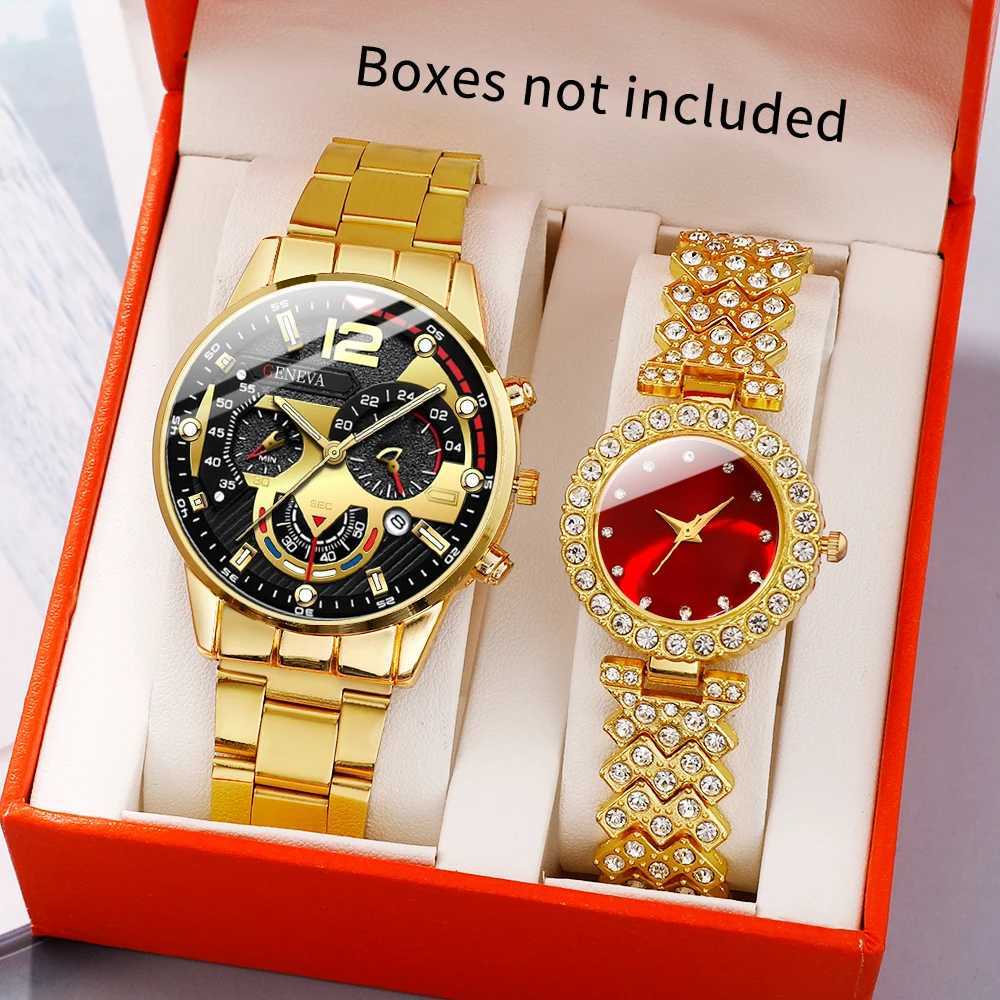 Couple alloy quartz watch men and women casual and fashionable watch clocks Y251212
