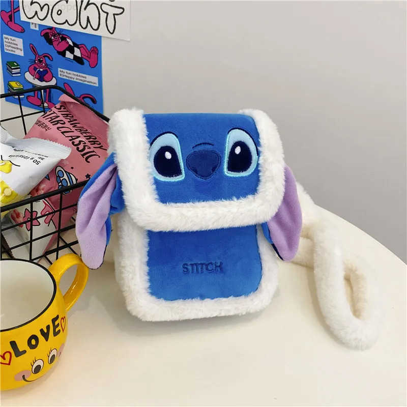 Disney Stitch Lots Chip n Dale Plush Bag Soft Stuff Kawaii Girls Handbag Shoulder Bag Stuffed Backpack For Childrens Gifts H2512121