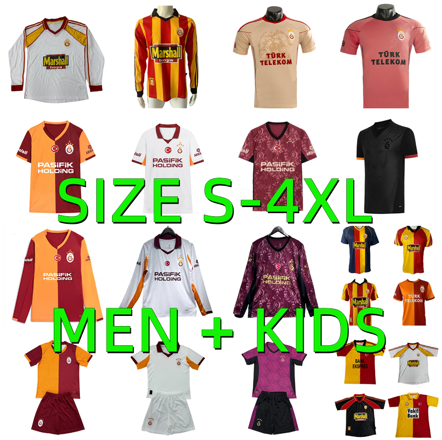 25 26 Galatasarays ICARDI 2025 2026 Soccer Jerseys 98 99 2000 13 14 Retro BAKAMBU MERTENS maillots de foot HAGI MORATA ZANIOLI OSIMHEN NELSSON Men kids football shirt