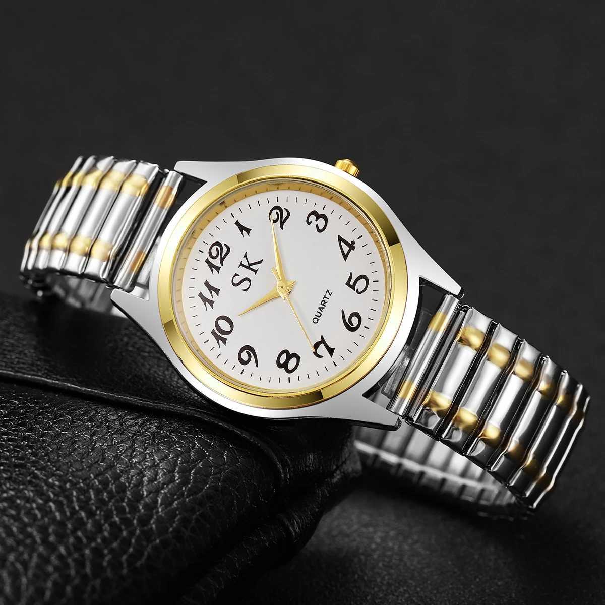 Luxury Men Business Watches Fashion Elastic Strap Mens Quartz Wristwatch Reloj HombreWithout Box Y251212