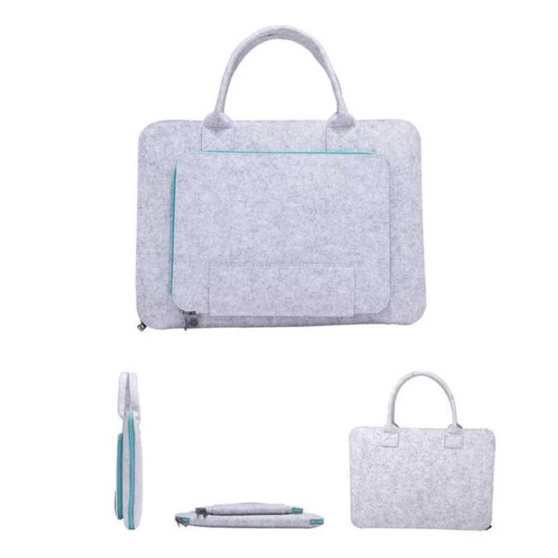 High Quality Laptop Bag Felt Laptop Sleeve Notebook Computer Case Carrying Bag Pouch With Handle For Asus / LenovoT251212