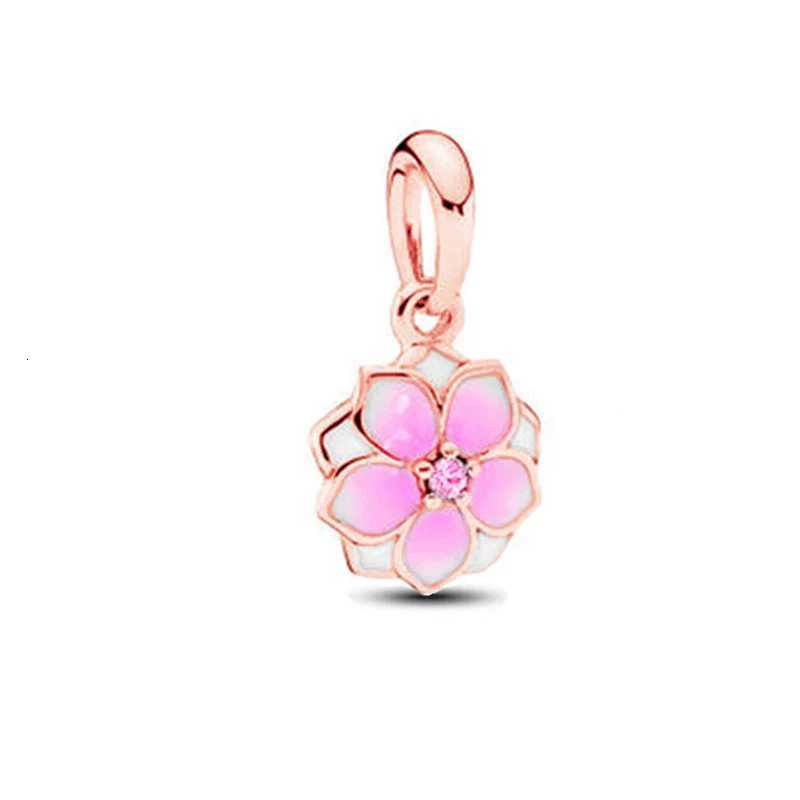 New Sparking Rose Gold Plated Clip Charm Beads Fit Snake Bracelet Necklace Beads For Diy Jewelry Wen Jewellery Gift Y251212