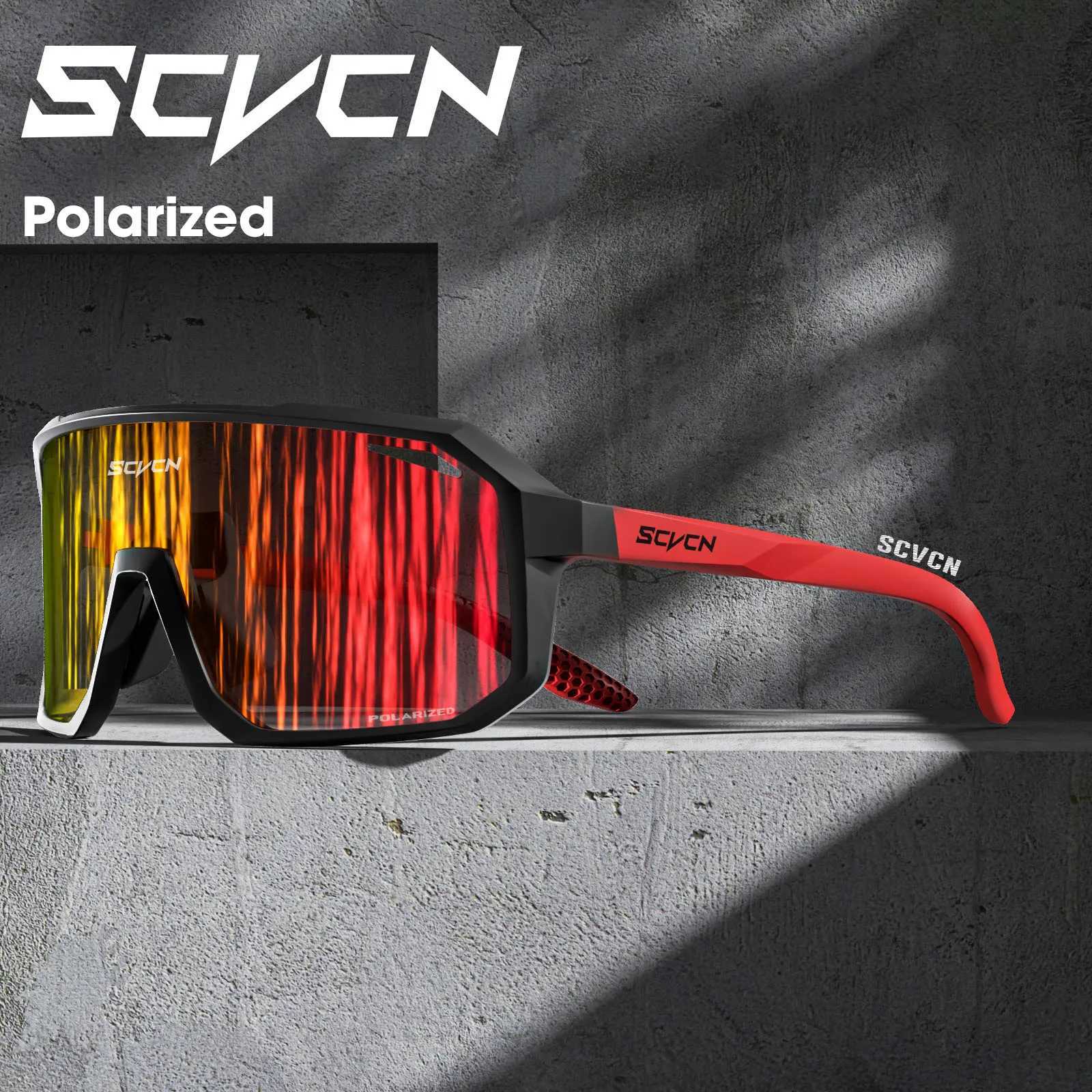 SCVCN Polarized Sunglasses for Men MTB Cycling Glasses Outdoor Sports Bike UV400 Goggles Women Road Bicycle Cycling Glasses New G251212