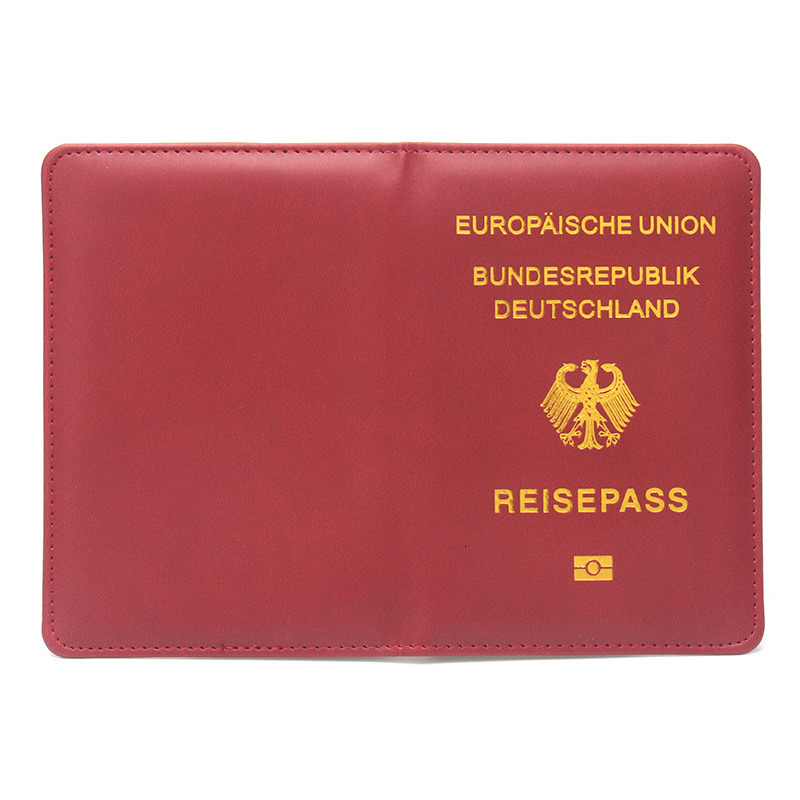 Germany Cover Women Travel Wallet Passport Holder Pu Leather Case for Passports Reisepass Deutschland protector ddmynov
