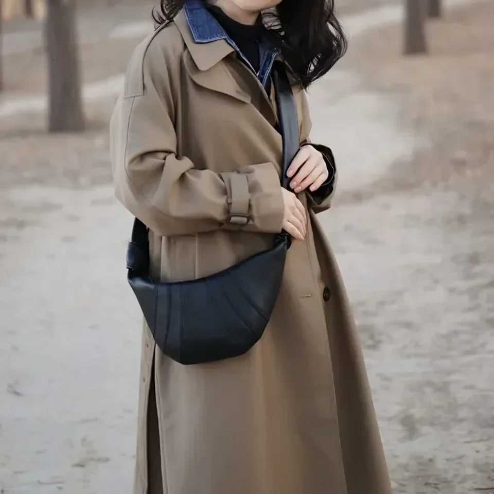 2026LE HOT Y2K INS Niche New Croissant e-shoder Cmuter Sheepskin Bag Fi Simple Fi Slung Crescent Bag Y251211