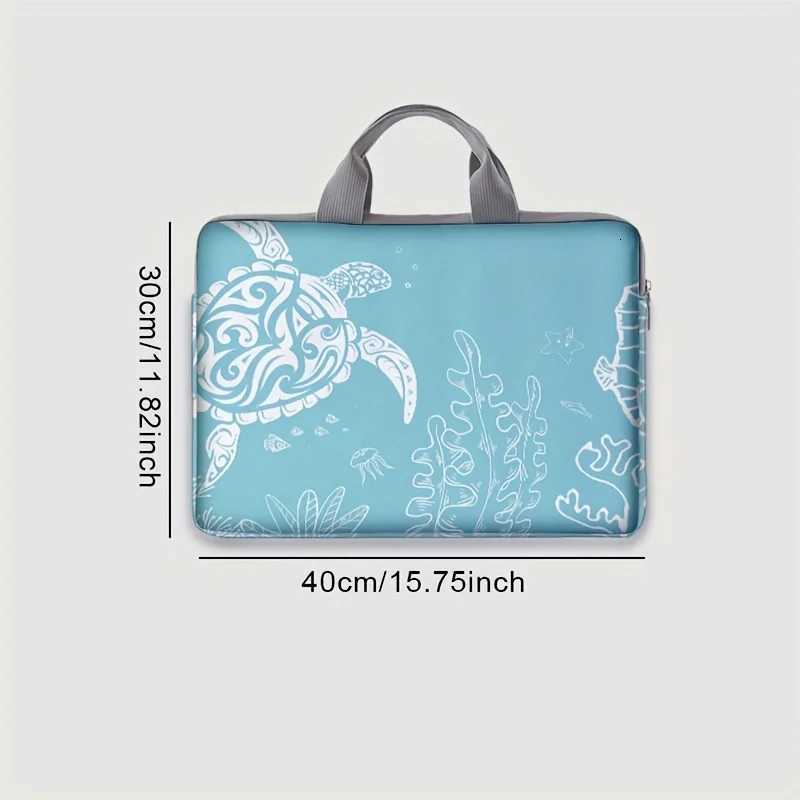 1-piece set turtle patterned laptop bag briefcase suitable for 14 inch laptops fixed laptop bagT251212