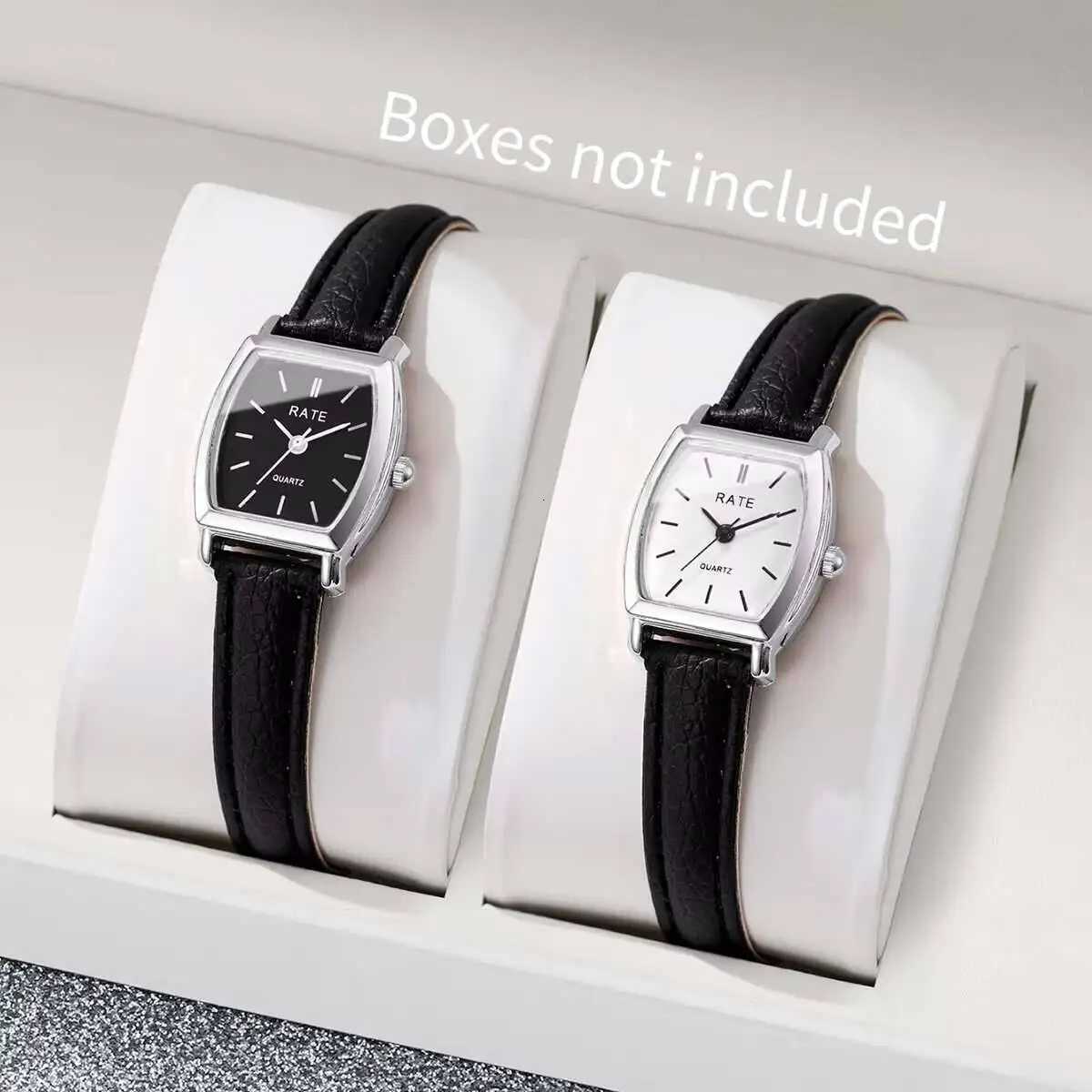 2PCS/Set Fashion Small Dial Women Watches Casual Leather Strap Quartz Wristwatch Reloj Mujer Girls Clock GiftWithout Box Y251212