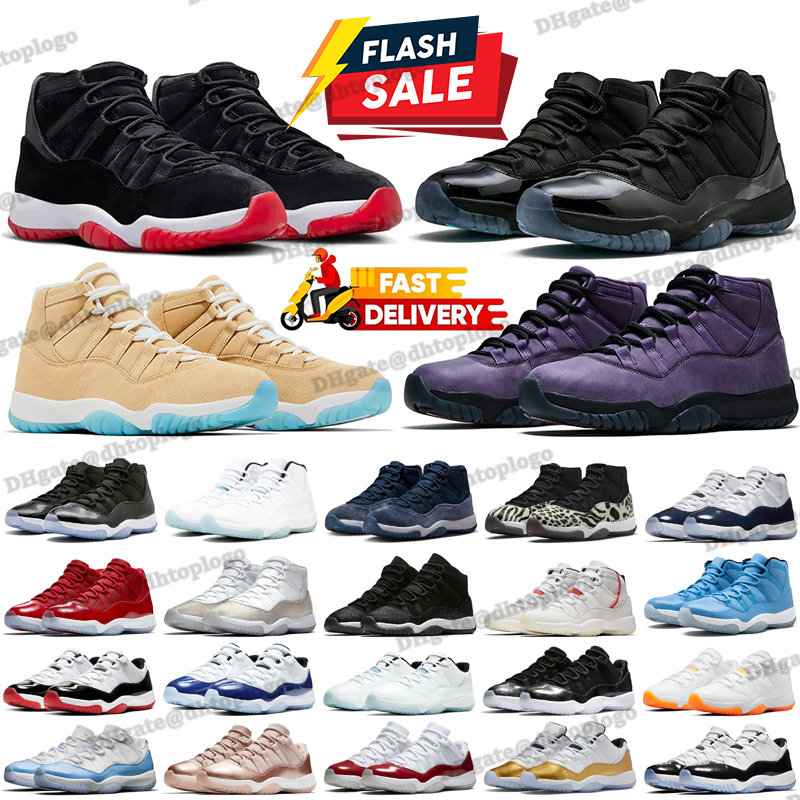 11s basketball shoes 11 Gamma Pearl H-Town cool grey Gamma blue Canyon Purple Noir H-Town 285 Sail White grey concord bred men women sneakers trainers sports 36-47