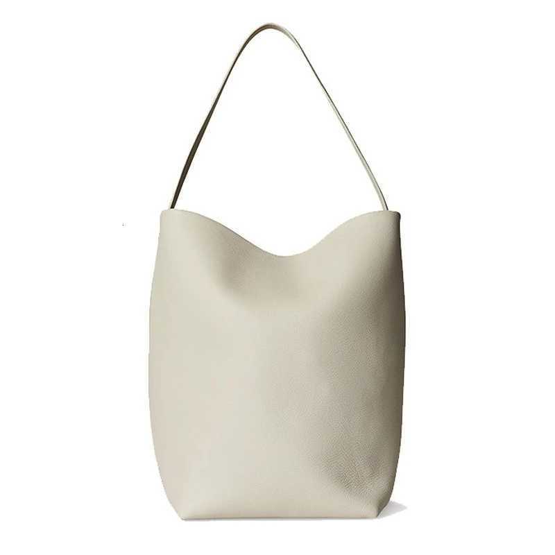High-end Niche Bucket Tote Bag Large Capacity Genuine Leather Minimalist Fi Shoder Bag Y251211