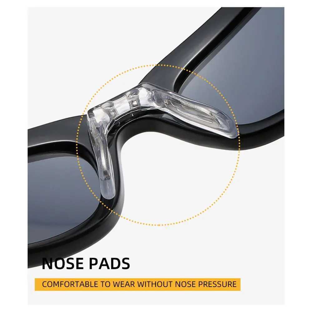 1pc Trendy Designed Moon Rectangular Sunglasses Women Men Outdoor Cycling Sports UV400 Sunglass Vintage Hip Hop Punk Sun Glasses G251212