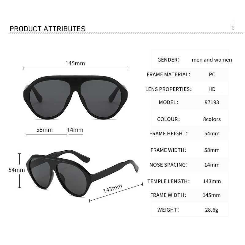 2024 New Fashion Oval Luxury Brand Cycling Sunglasses for Women Men Retro Oversized Sun Glasses Trending UV400 Eyeglasses G251212