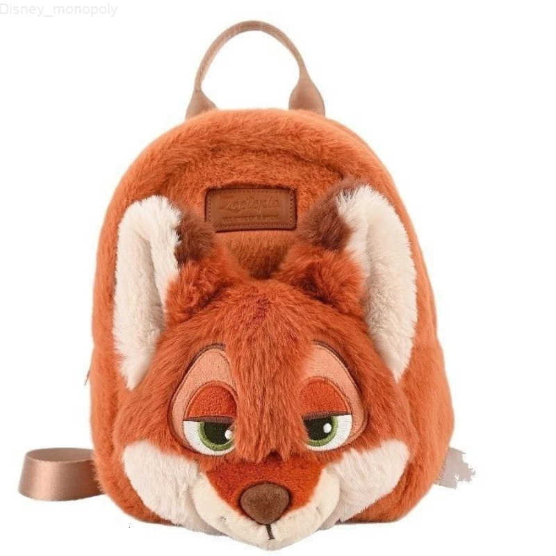 Disney Judy Nick Backpack Cute Cartoon Personalized Creative Fashion Plush Chip Doll Bag for Boys and Girls Birthday Gift H251212