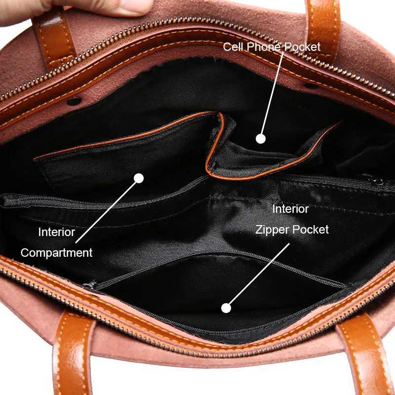 Wen Genuine Leather Shoder Bags Fi Designer Bag Large Capacity Fem Versatile Tote Bag Portable Phe Bag Girl Y251211