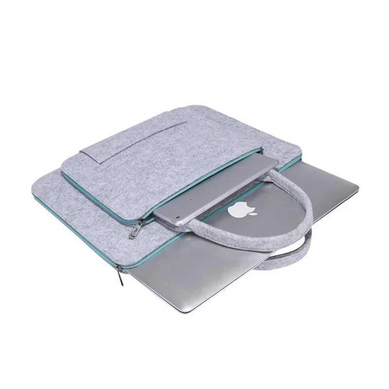 11/13/156/17 Inch Laptop Bag Felt Laptop Sleeve Notebook Computer Case Carrying Bag Pouch with Handle for Asus / LenovoT251212