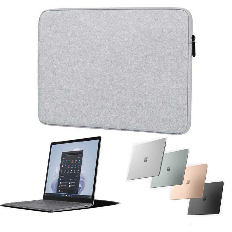 for Microsoft Surface Laptop 7 6 5 4 Studio 2 Go 3 Bag Waterproof Canvas Sleeve Notebook Carry Handbag Anti-Drop Case Zip PouchT251212