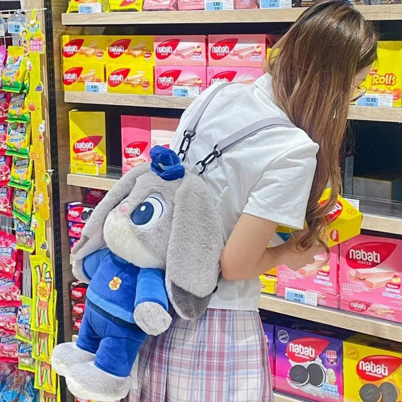 Disney New Zootopia Judy Nick Plush Backpack Cute Cartoon Ladies Backpack Couple Backpack for Cosplay Costumes Accessories Gift H251212