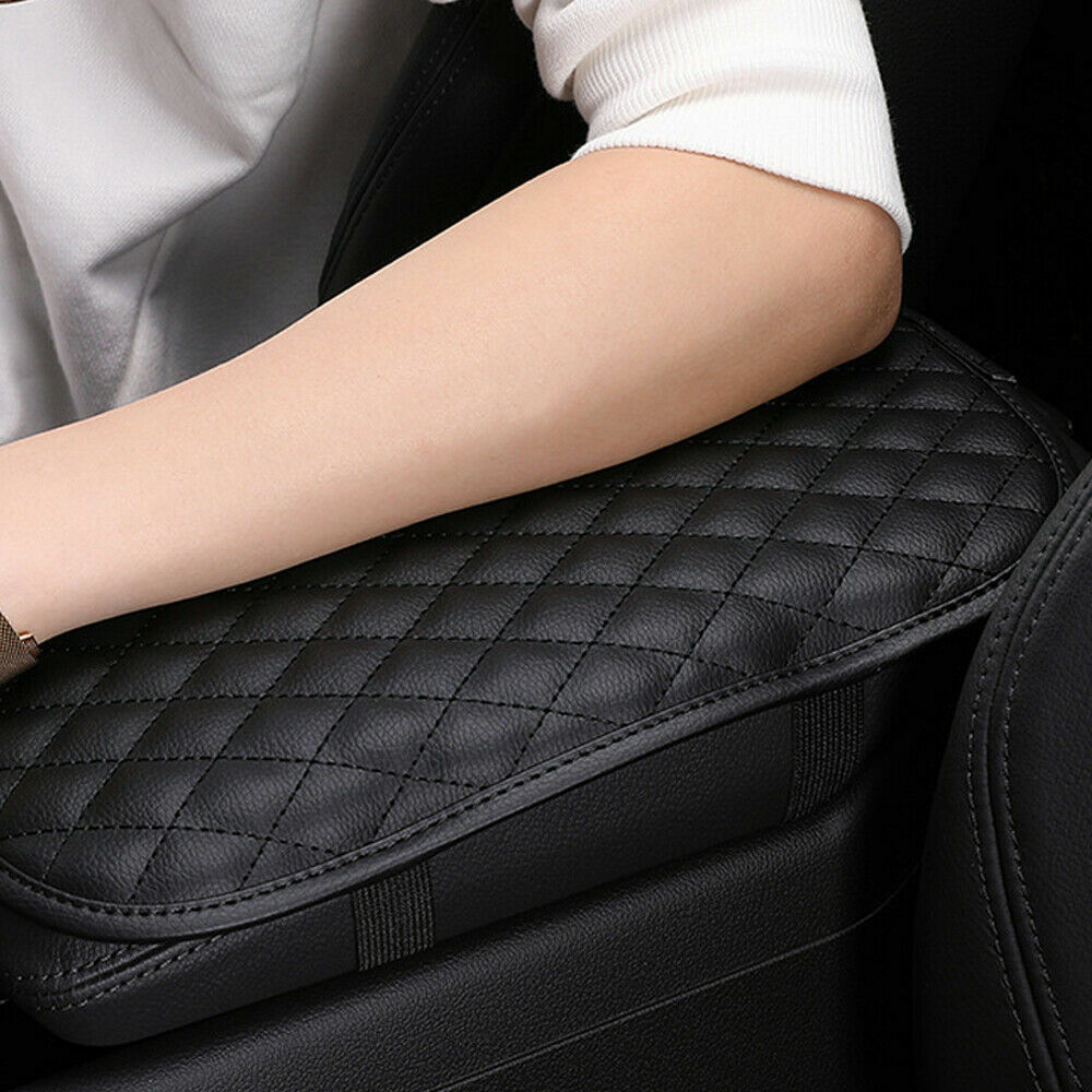 Black Car Accessories Armrest Cushion Cover Center Console Box Pad Protector Universal