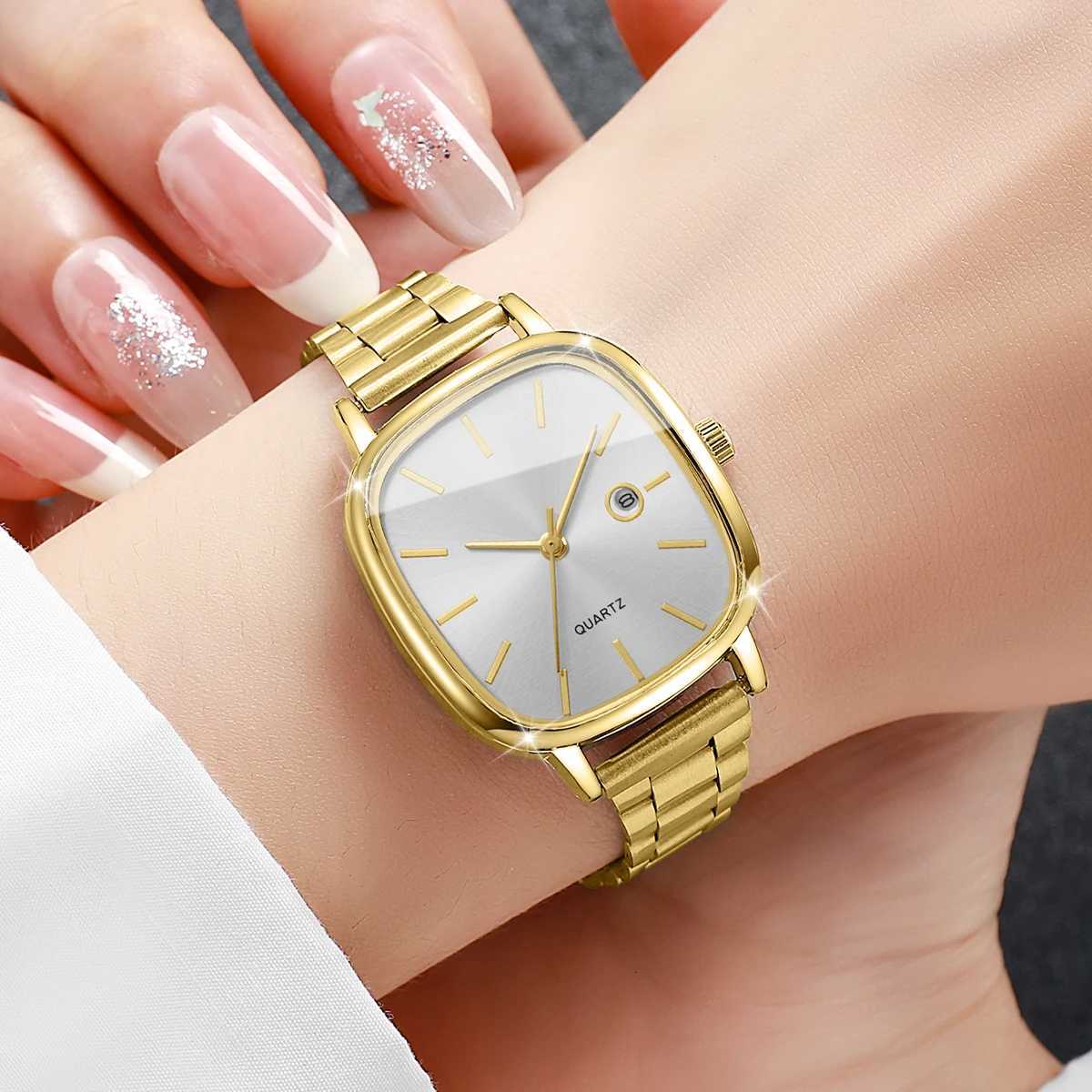 Elegant Square Dial Women Quartz Watch Simple Ladies Calendar Wristwatches Reloj Mujer Girls Clock Gift Without Box Y251212