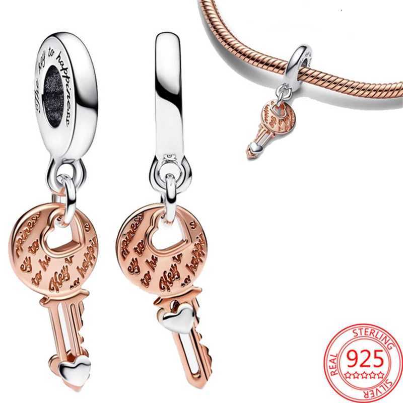 New 925 Sterling Sier Charm Fit Bracelet Accories Wen Jewelry Series Lock And Key Y251212