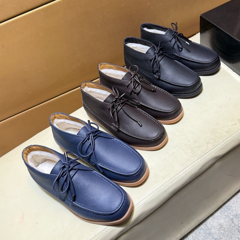 Luxury Loafers Designer Dress Shoes Men Classic Slip-on Vintage Real Leather Brand High top Lace-up Casual Shoes Size 38-45