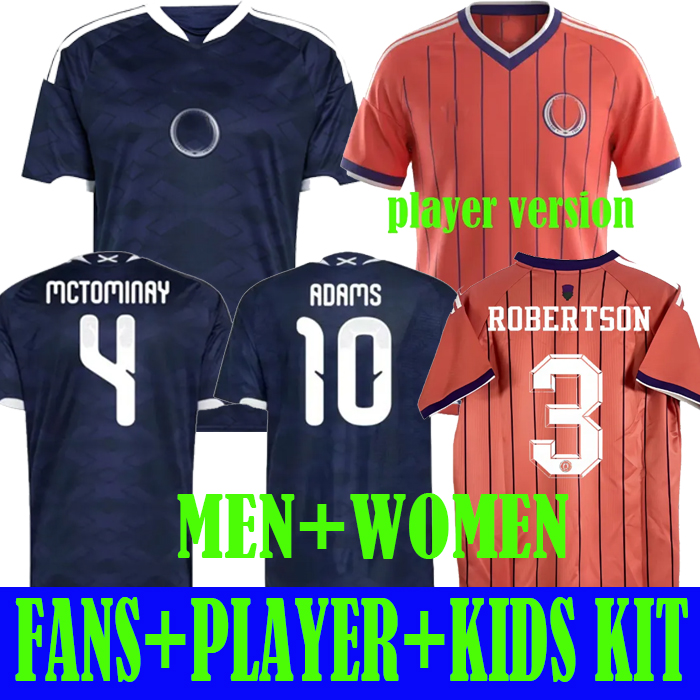 Fans player 25 26 Scotland Soccer Jerseys 2026 2027 ROBERTSON Mctominay SHANKLAND MCGREGOR Football Shirt Home Away Maillot De Foot Men Kids Kits Unifrom size 16-XXL
