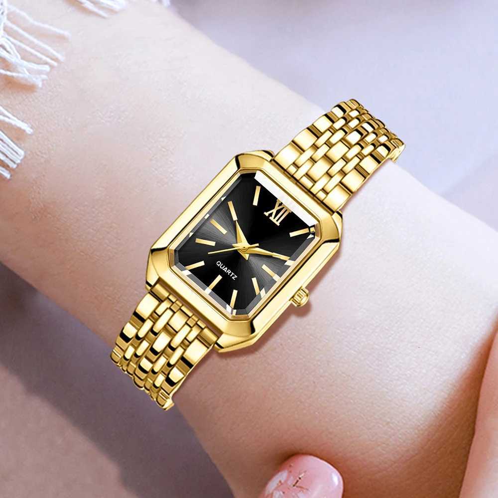 6PC Womens Casual Elegant Lines Scale Dial Quartz Watch Bracelet Necklace Earrings Jewelry Set Suitable for Daily Clothing Wear Y251212